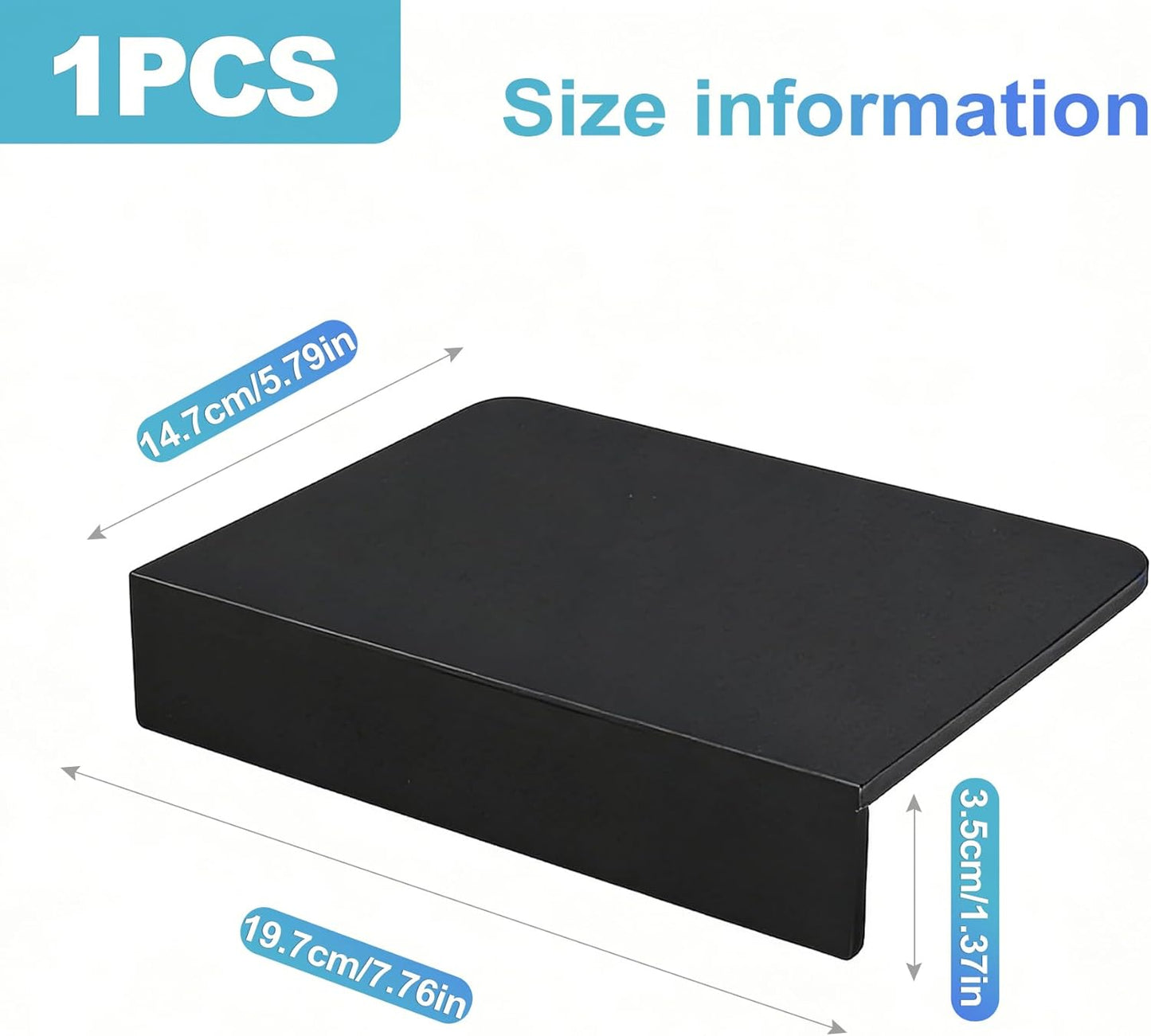 Mesa de tamper silicón para espresso con borde en L negro