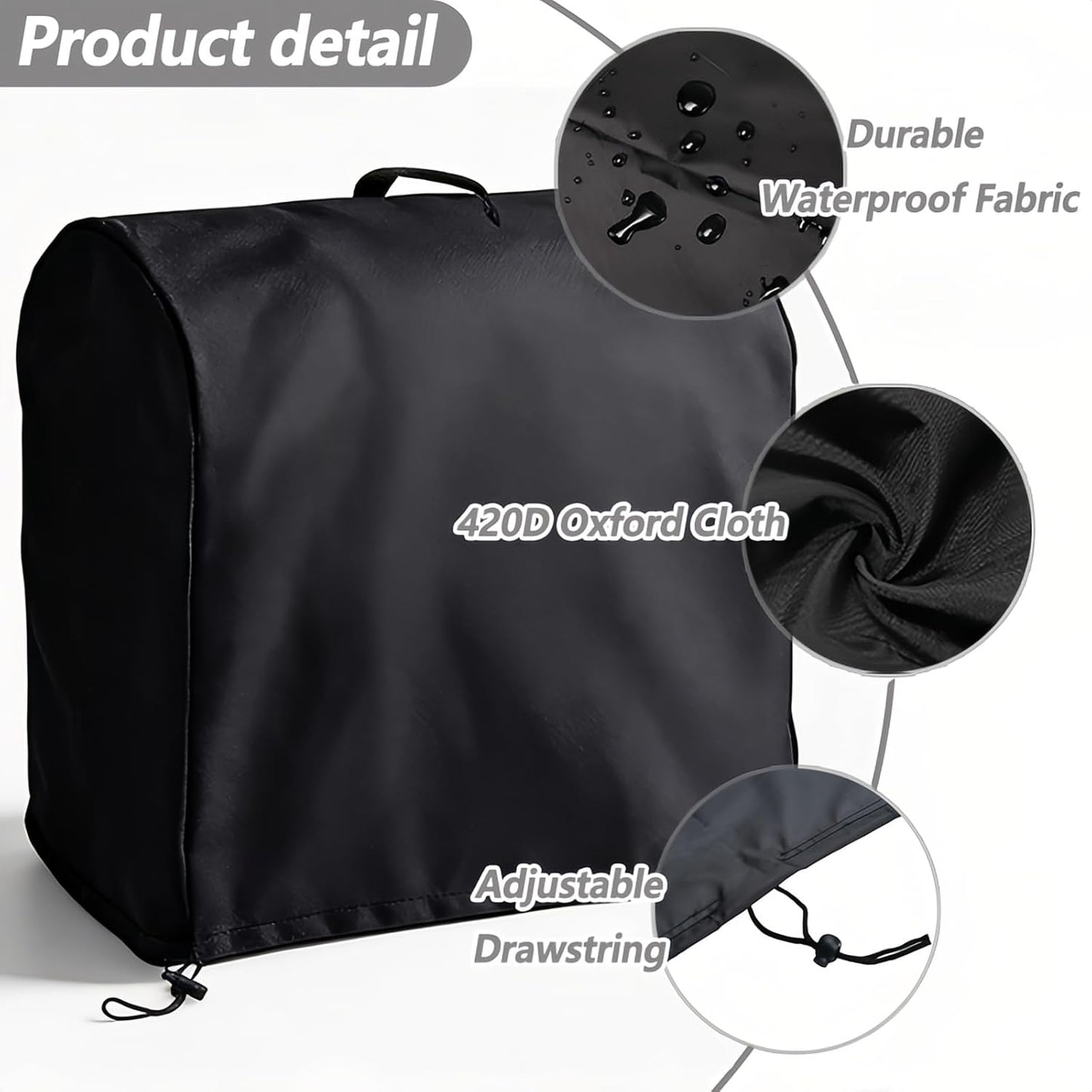 Cubierta amoladora banco impermeable 420D Oxford 6-8pulg