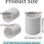 12 Conectores PVC SCH40 3/4pulg Enchufe x Zócalo