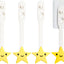Extensor interruptor luz estrella amarilla para niños set 3