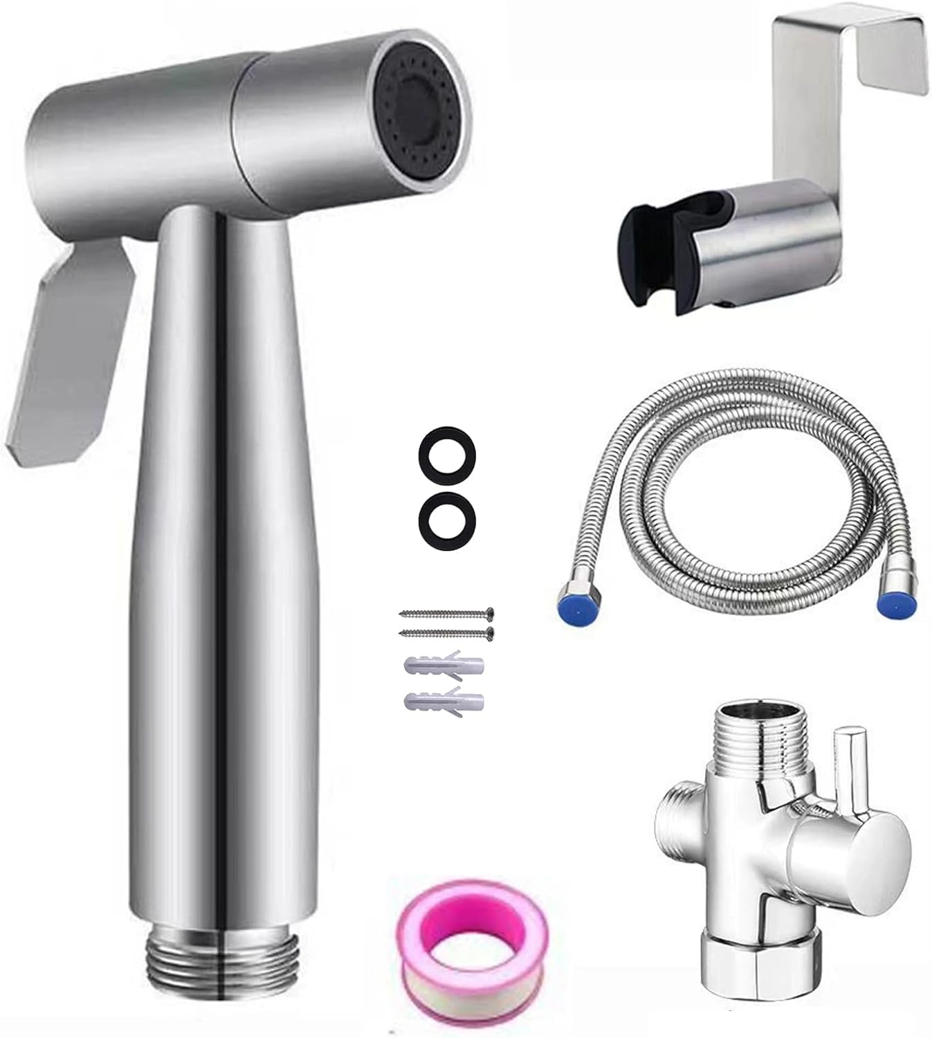 Rociador bidé de mano chorro acero inox