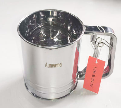 Cuchara de acero inox para tamizar harina y sifte