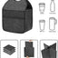 Porta bebidas de 4 tazas con asa de fieltro reutilizable