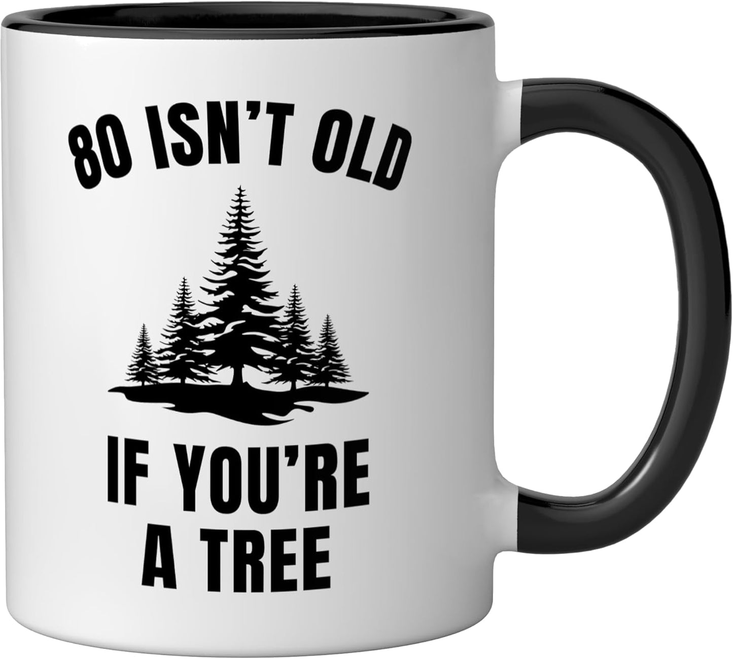 Taza cerámica para cumpleaños 80 años sarcástico
