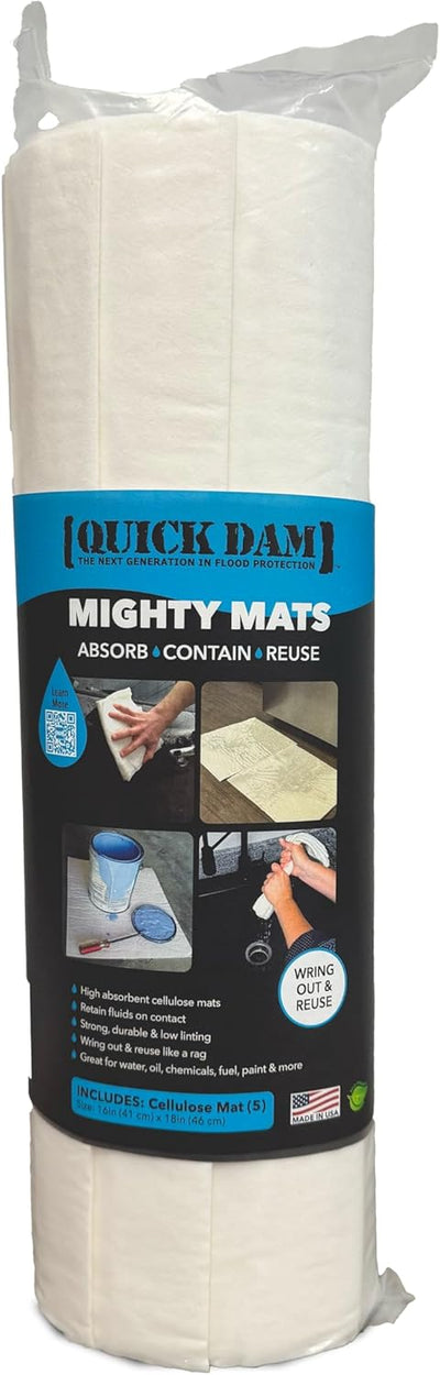 Alfombrillas absorbentes 16x18pulg resistente aceite gas 5 Pzas