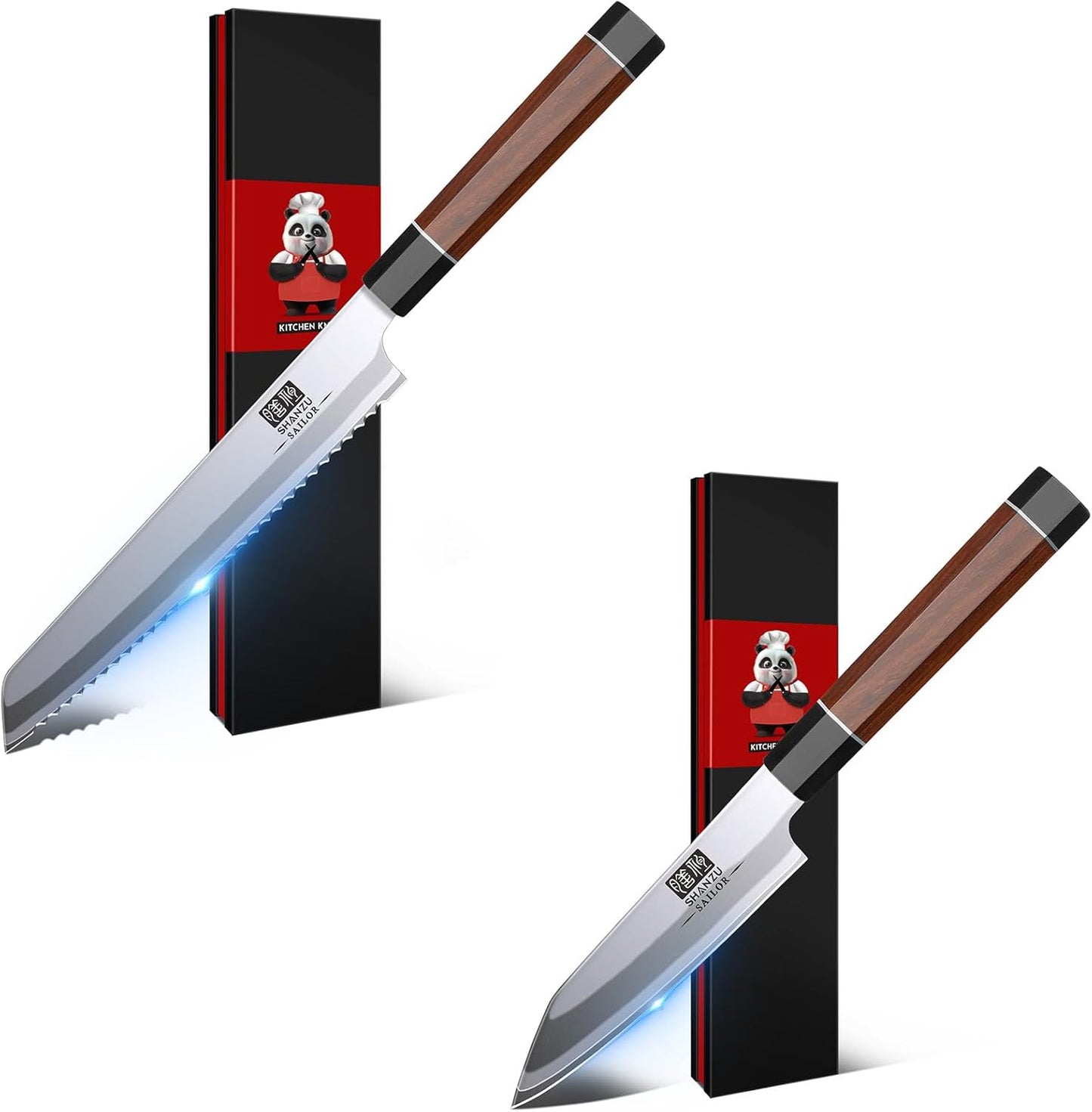 Cuchillo pan 8pulg y cuchillo pelar 3.75pulg