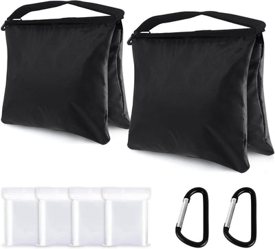 Bolsa peso negro para soporte video trípode camping 2 paquetes