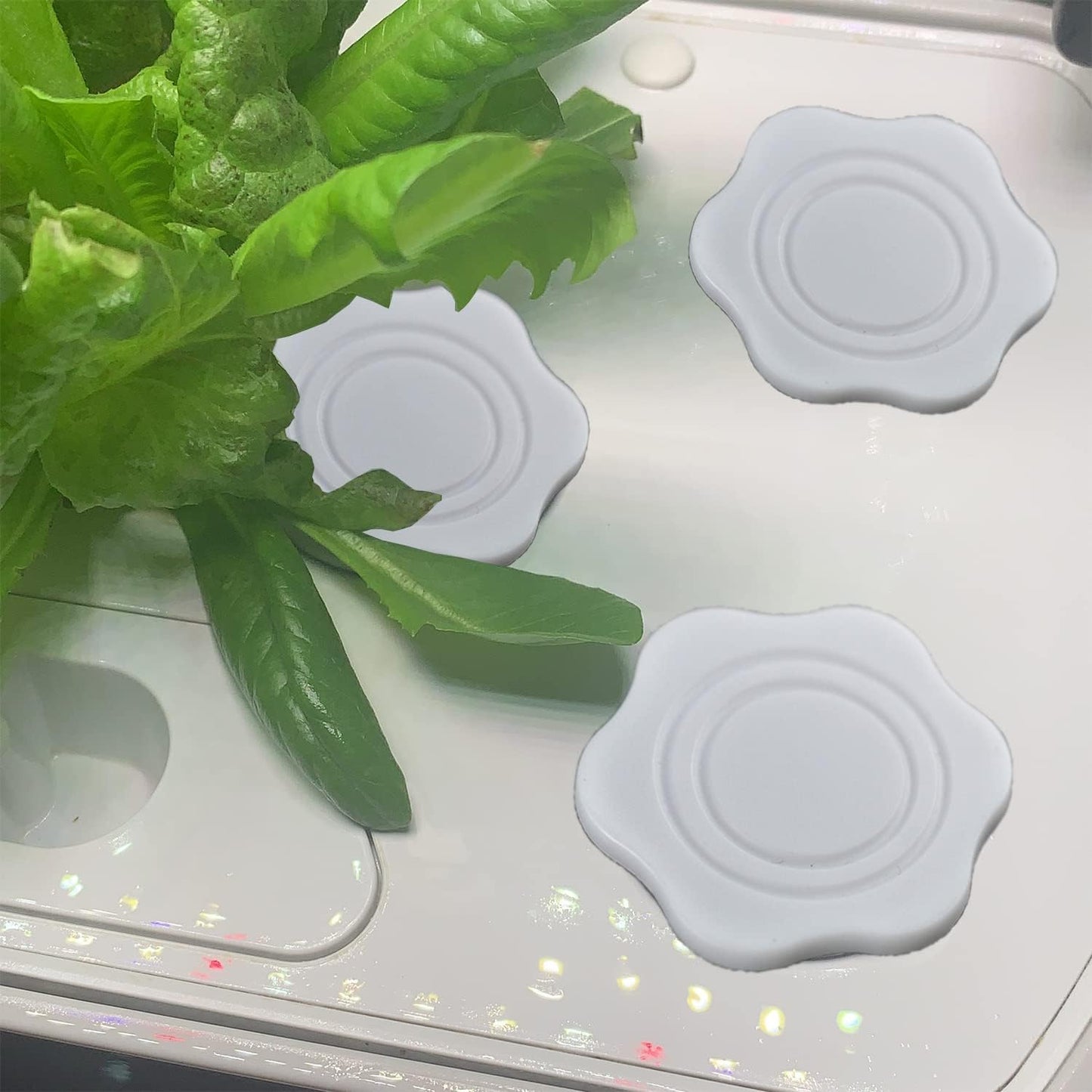 Cubierta espaciadora para Aerogarden blanco 10uds