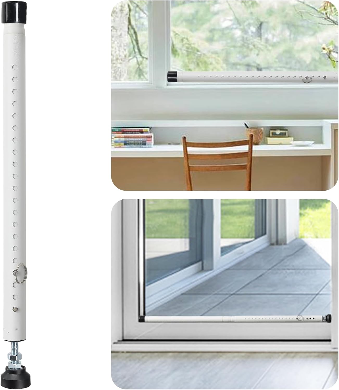 Barra seguridad puerta corredera ajustable 18-50pulg
