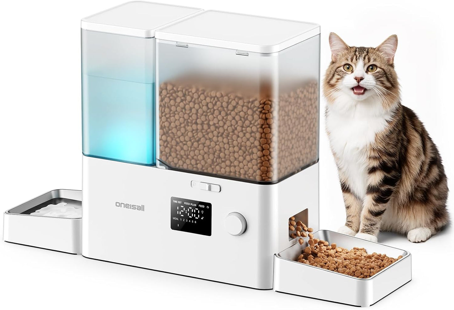 Alimentador 2en1 gatos 36 tazas 8.5L dispensador agua