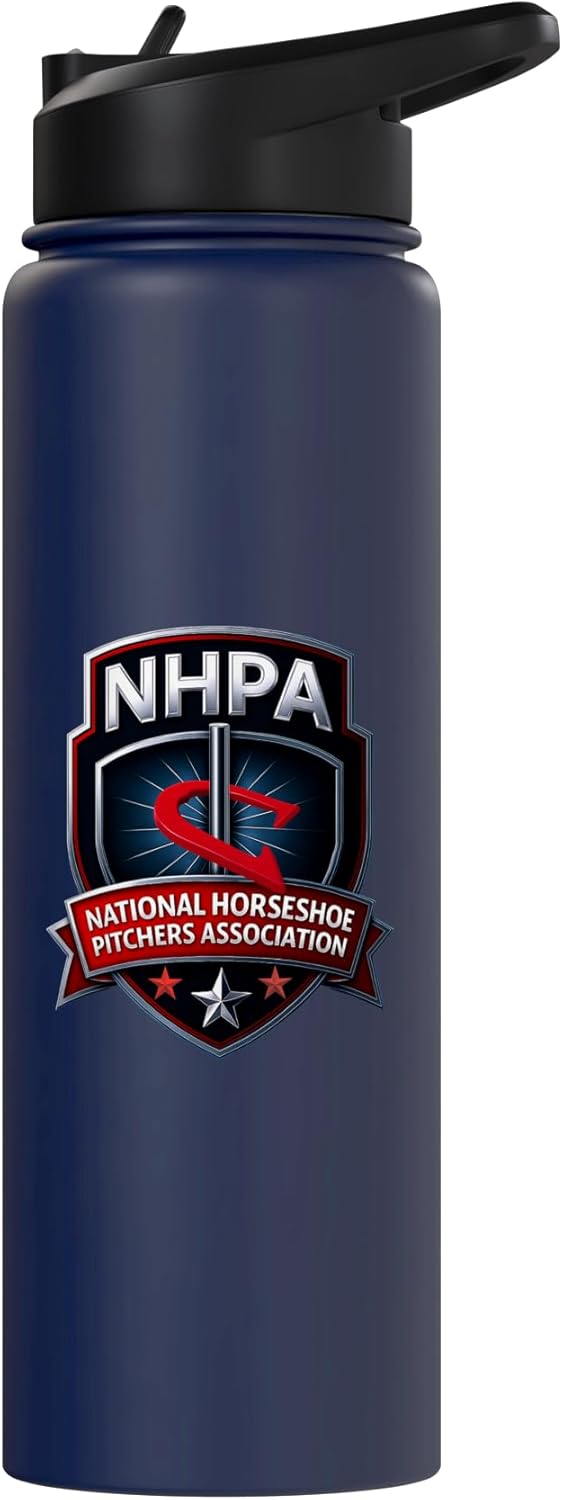 Botella de agua aislada de acero inoxidable con logo NHPA