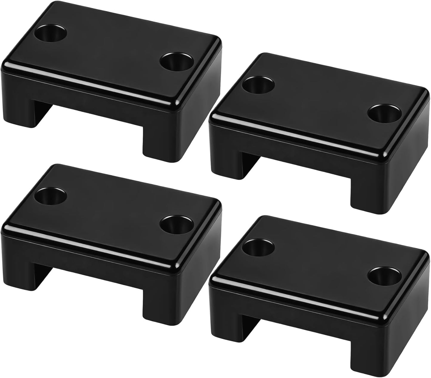 Pack 4 protectores cables plástico negro para barco