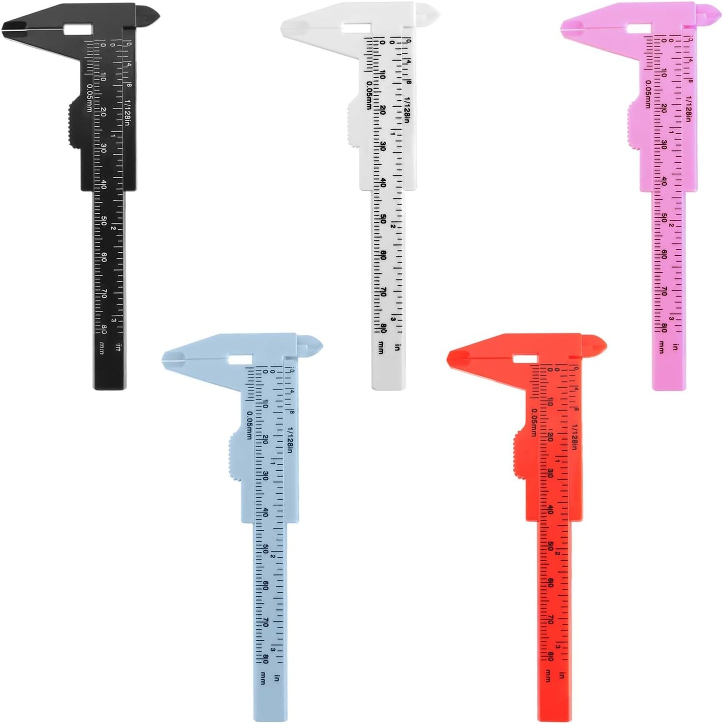 Pinzas Vernier plástico 3.15pulg para medir cejas