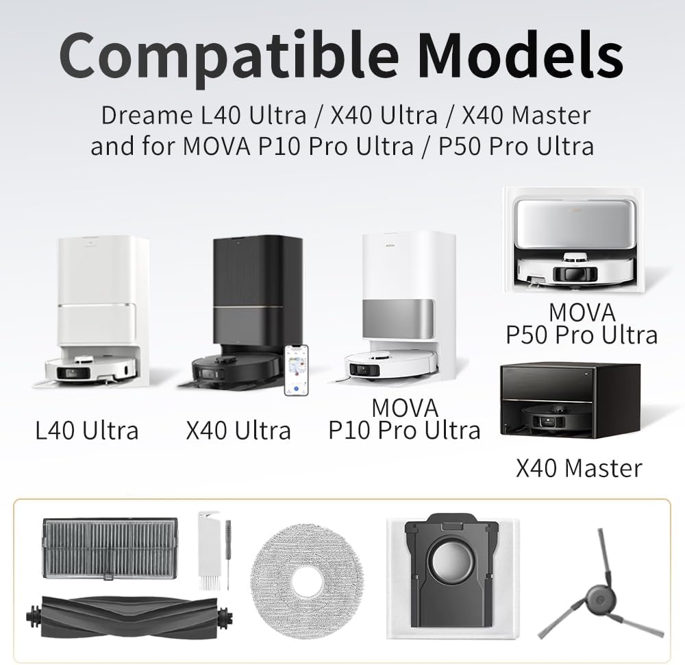 Kit accesorios Dreame L40 Ultra Gen2/X40/MOVA P10