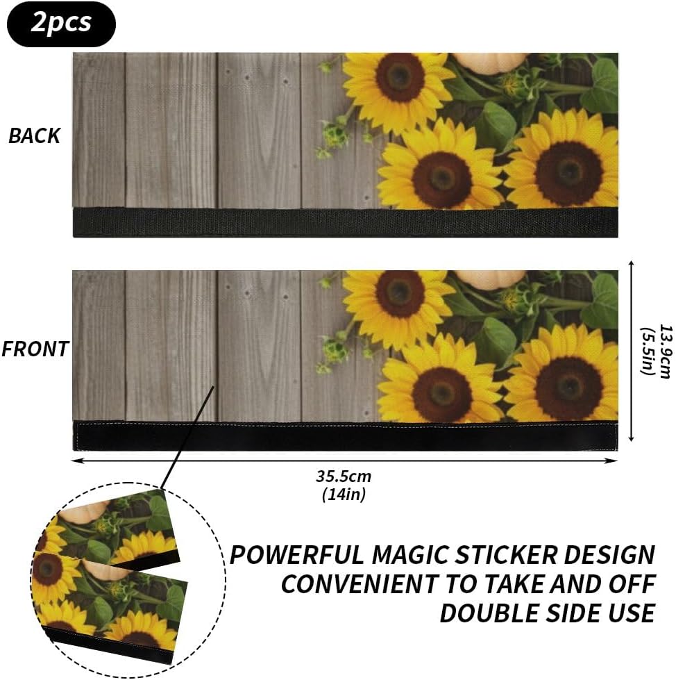 Funda manija puerta frigorífico diseño girasol