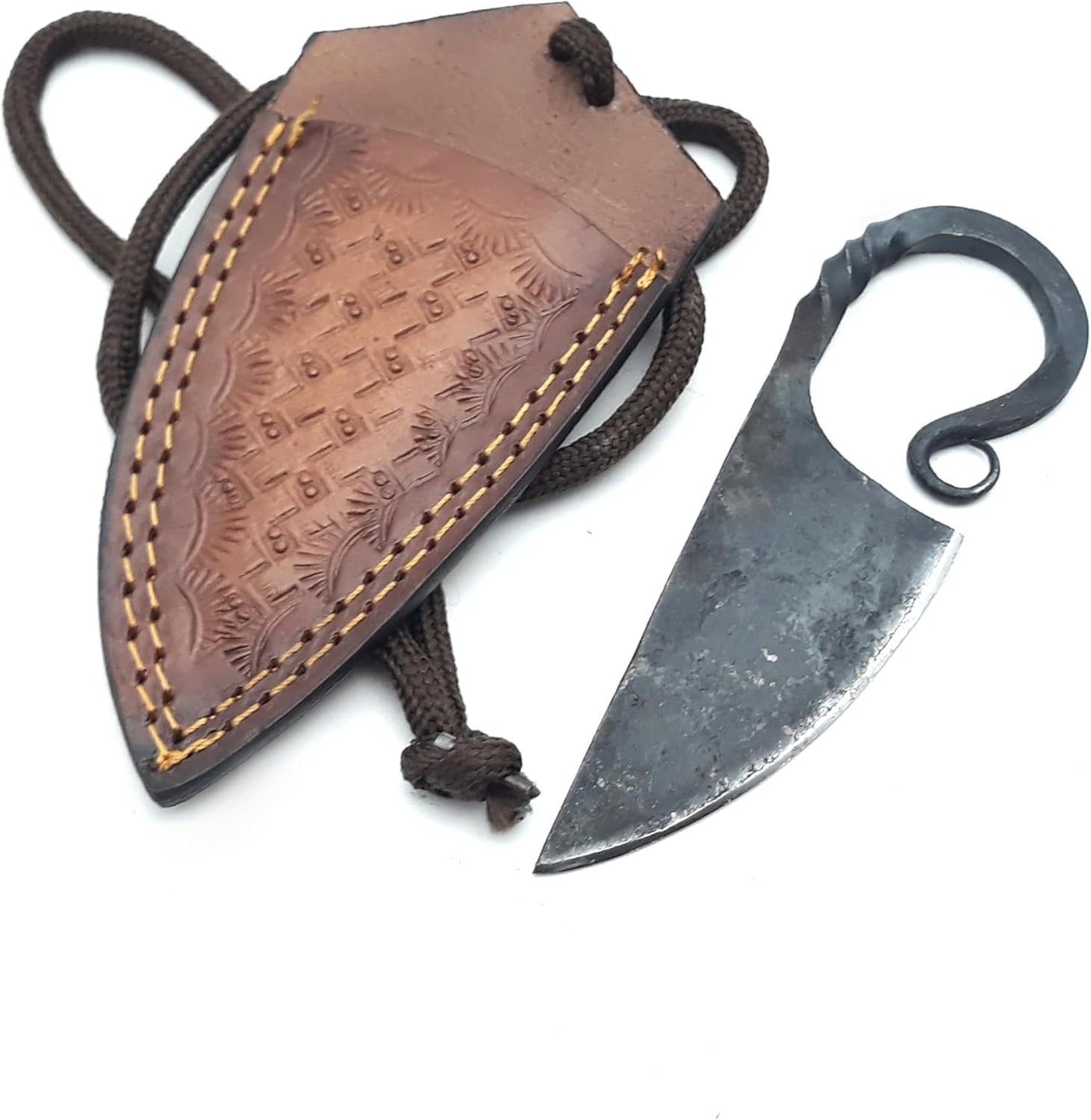 Cuchillo vikingo personalizado forjado a mano con hoja endurecida