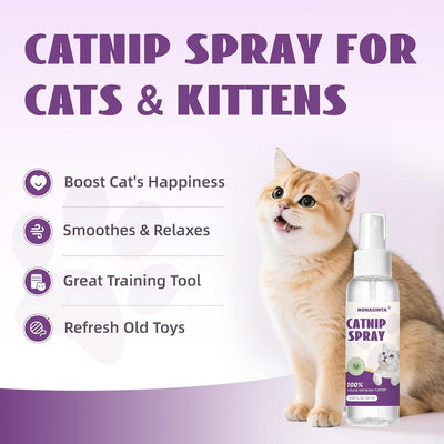 Spray hierba gatera para gatos orgánica renovar juguetes
