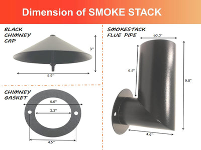 Pila humo parrilla pellets Traeger 22/34 chimenea Pit Boss 700