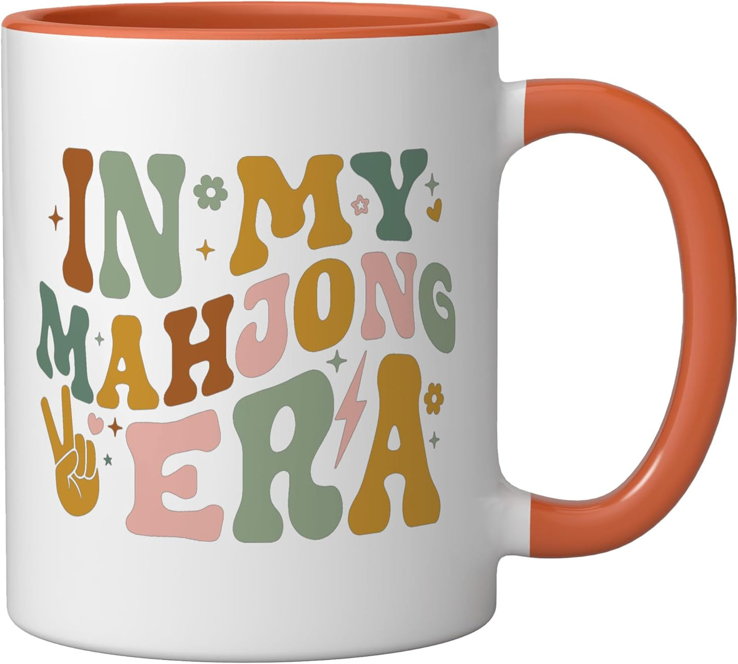 Taza Cerámica Juego Mahjong Azul/Blanco
