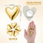 Imanes de nevera en forma de corazón dorado para refrigerador, hogar y oficina