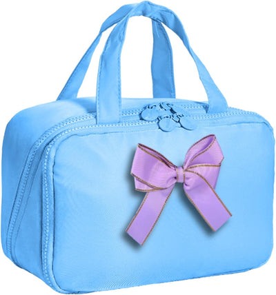 Bolsa maquillaje viaje gran capacidad con divisor y asa