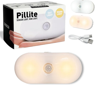Luz nocturna recargable sensor movimiento baño dormitorio