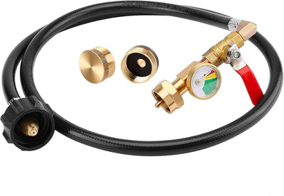 Manguera adaptadora propano con manómetro 48pulg 1lb