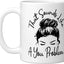 Taza cerámica para introvertido con pelo desordenado blanco