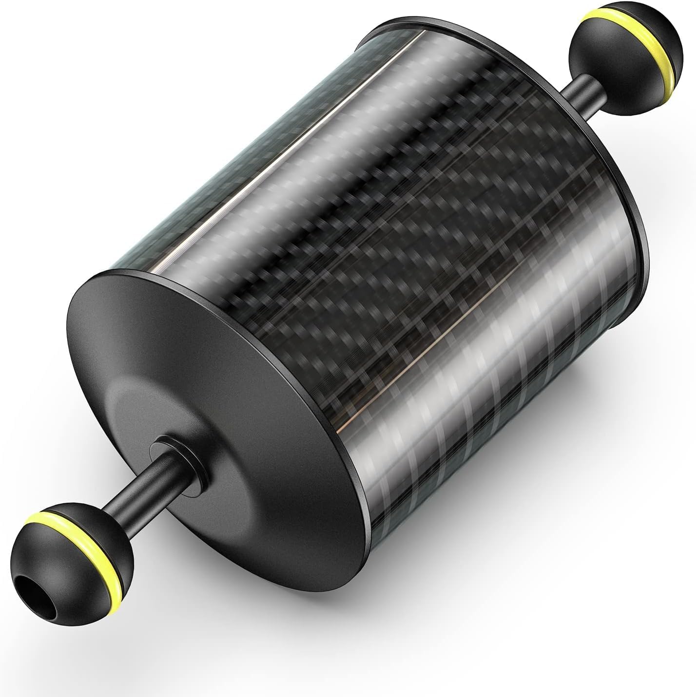 Brazo flotante fibra carbono 7'' para buceo con luz video