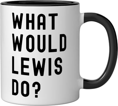 Taza de cerámica What Would Lewis Do? Negro/Blanco