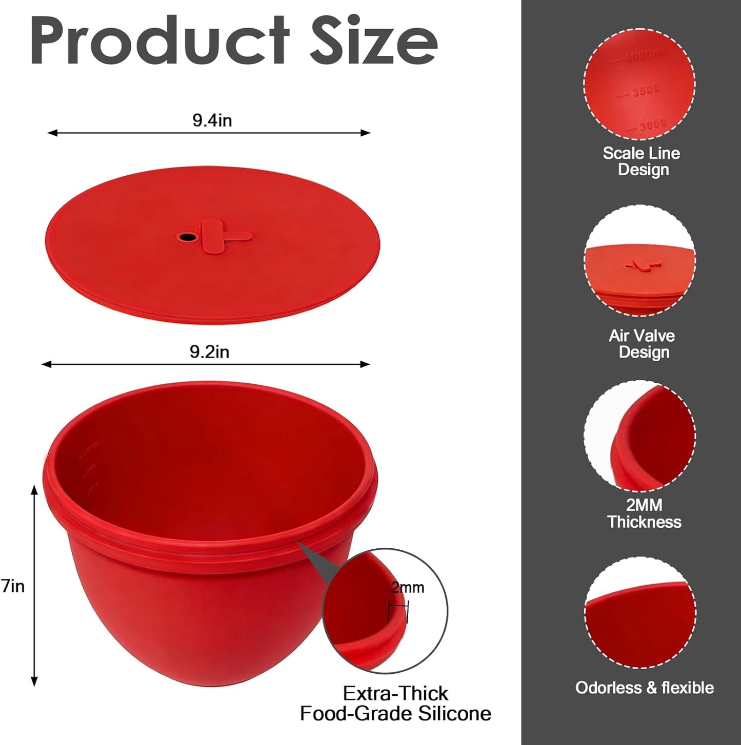 Forro silicona batidora pie inclinable 5qt grado alimenticio
