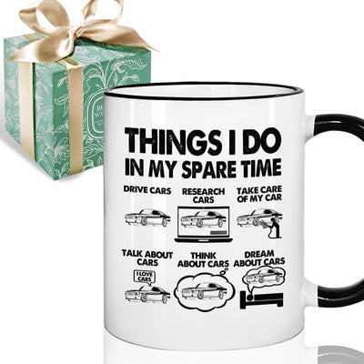 Taza de café para coleccionistas de autos hombre mujer regalo papá marido