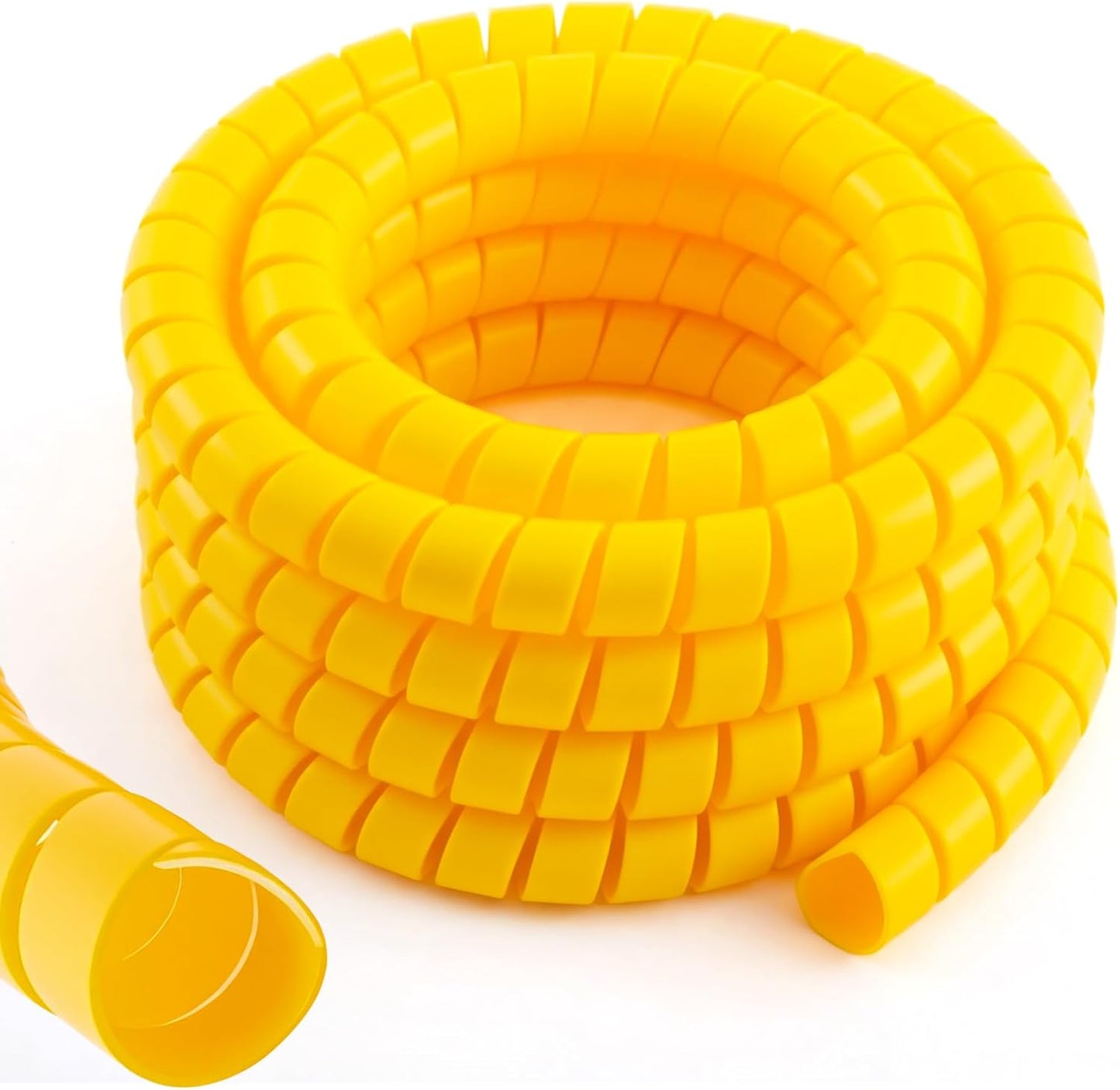 Protector cable espiral 1pulg x 25ft amarillo