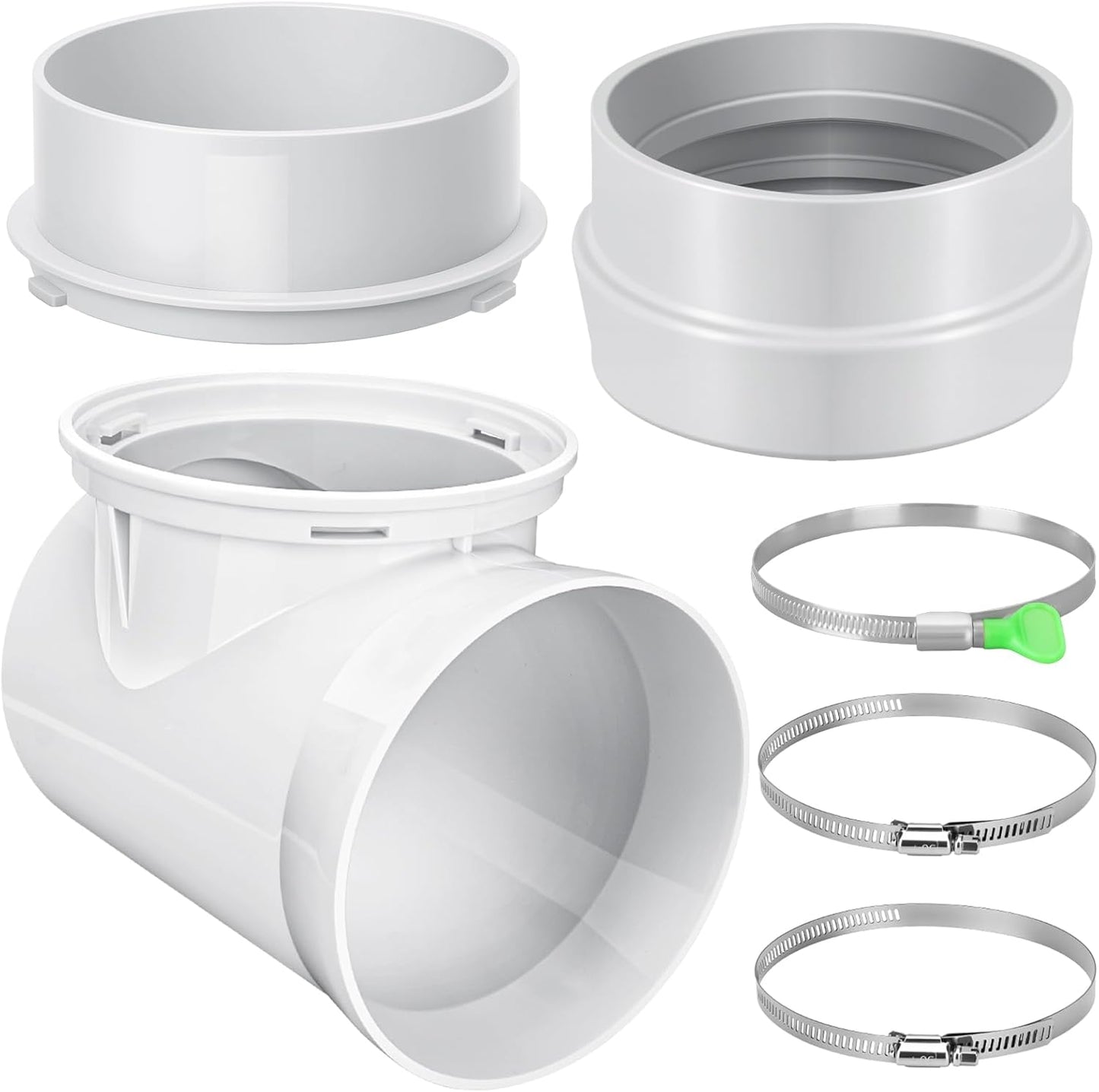 Kit codo ventilación secadora 90 grados conector ajuste apretado