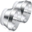 Reductor conducto acero galvanizado 10x8pulg adaptador aire