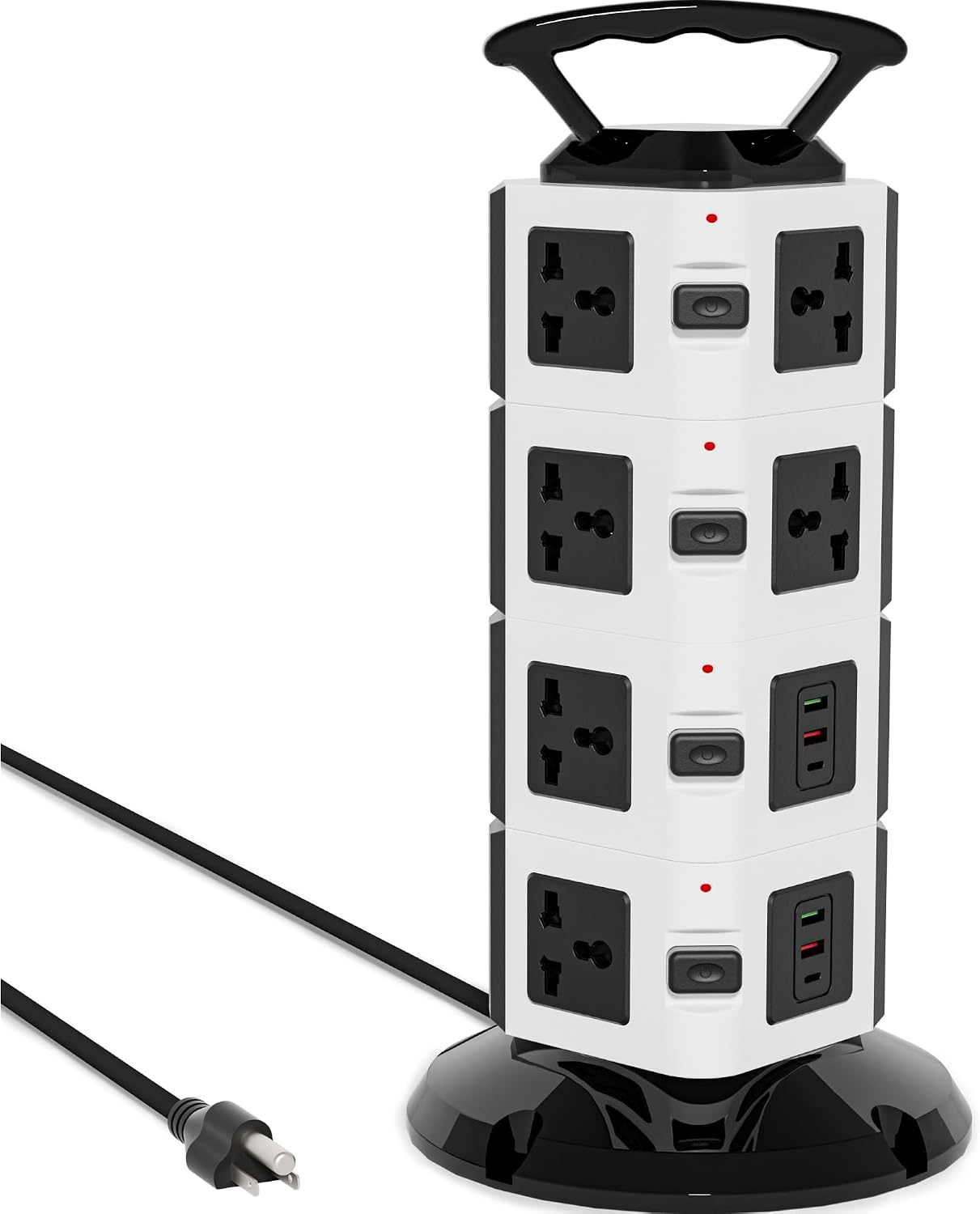 Torre regleta 14 tomas 4 USB-A 2 USB-C 1875W