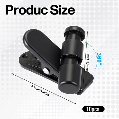 Pack 10 clips cable auriculares ganchos abrazadera