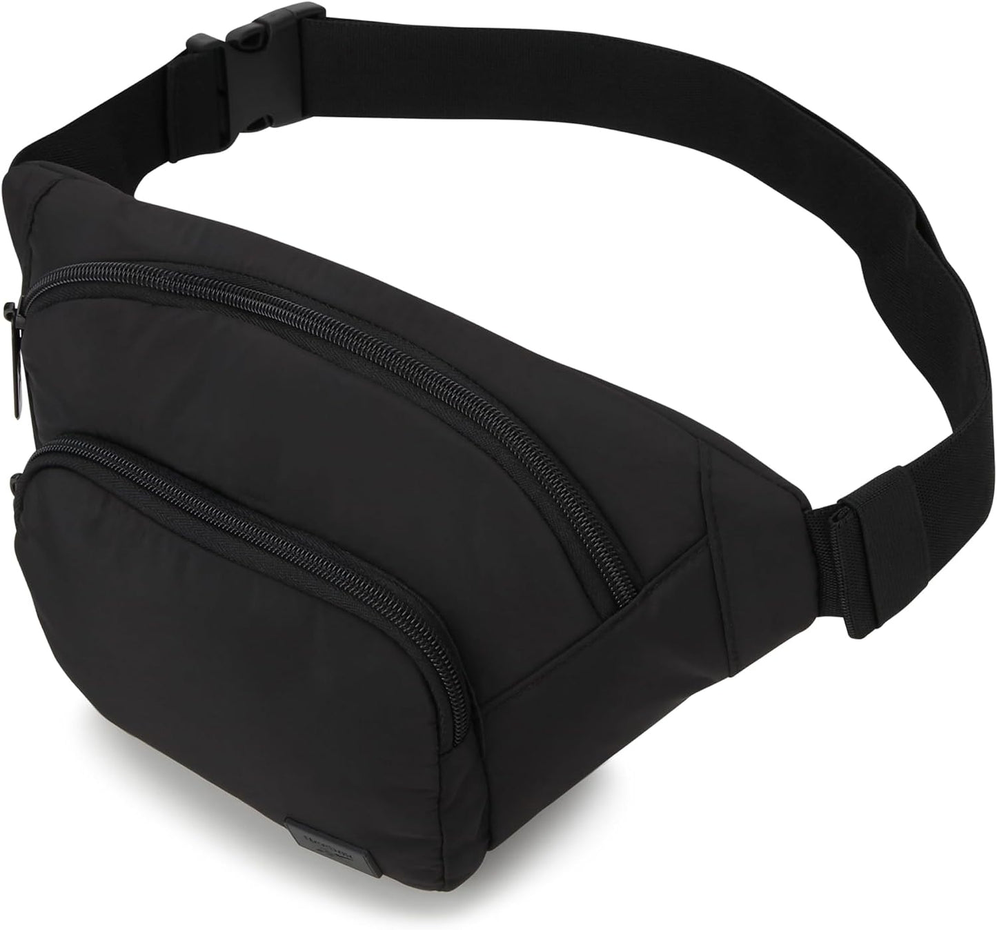Riñonera cruzada ajustable para mujer y hombre color negro