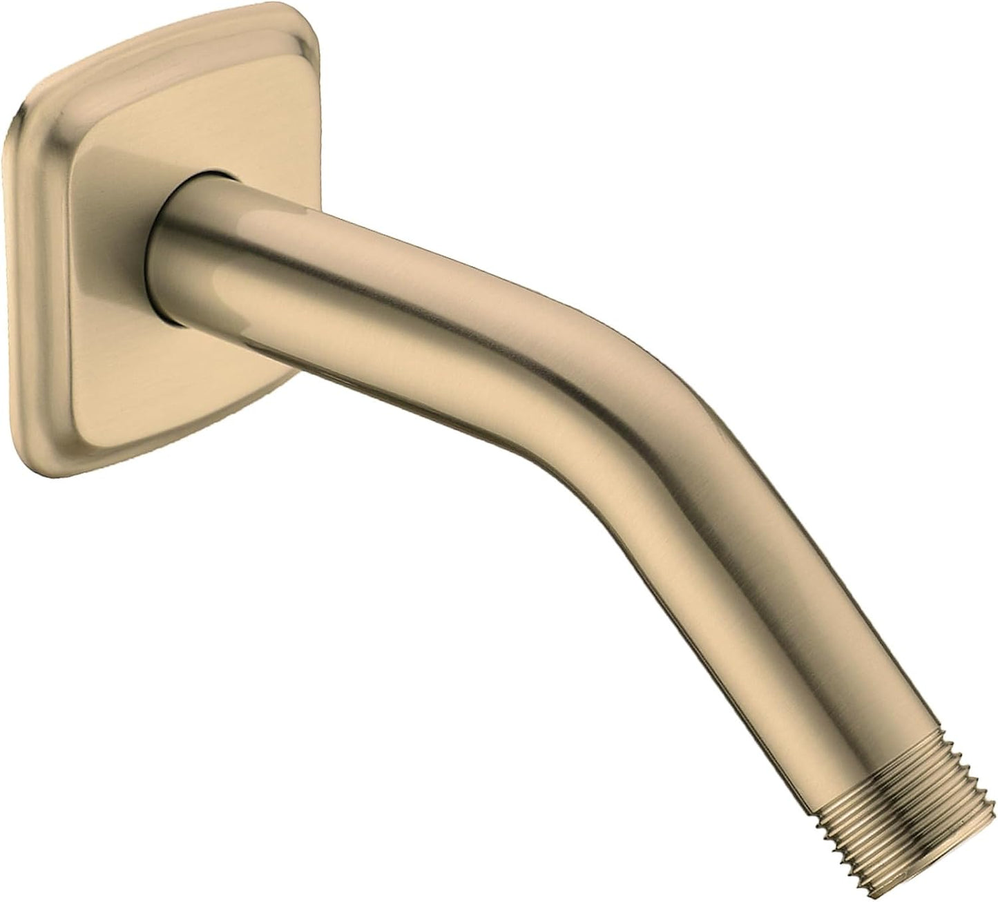 Brazo ducha dorado bronce champán 6pulg acero inox