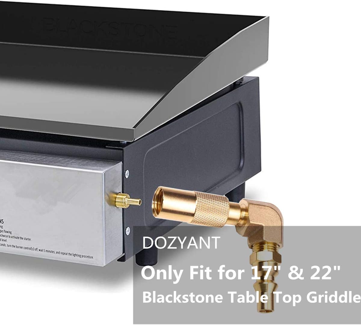 Adaptador conexión rápida para parrilla Blackstone 17-22pulg