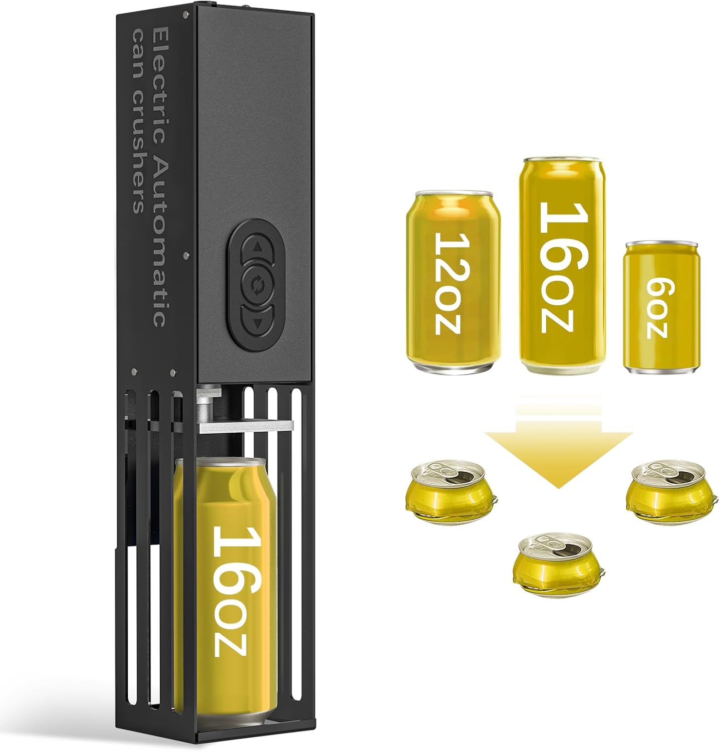 Trituradora eléctrica de latas 8-16oz pared reciclaje