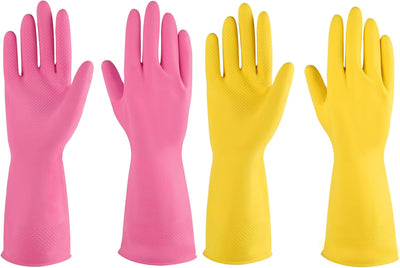 Guantes goma para lavar platos cocina reutilizables