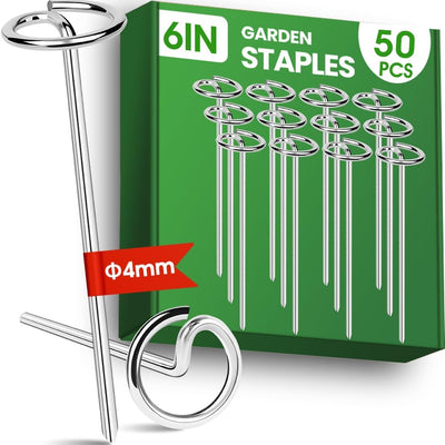 50 Pzas Clavijas Tela Paisaje Acero Galvanizado 8 Resistente