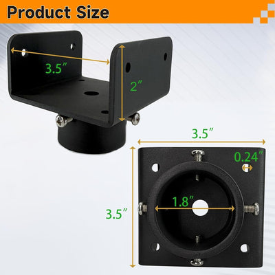 2 Adaptadores U para vigas madera 4x2 4x4 4x6 acero resistente