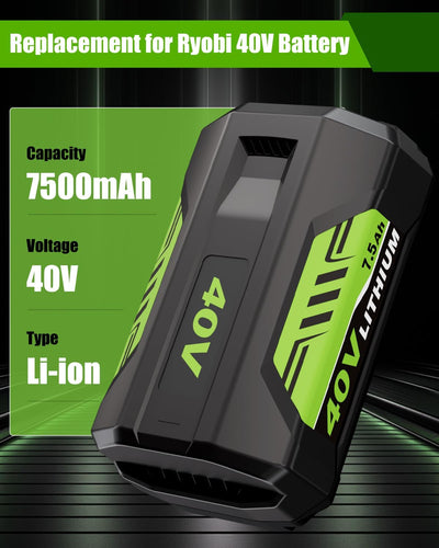 Batería 40V 7.5Ah Ryobi OP40601 comp para herramientas eléctricas