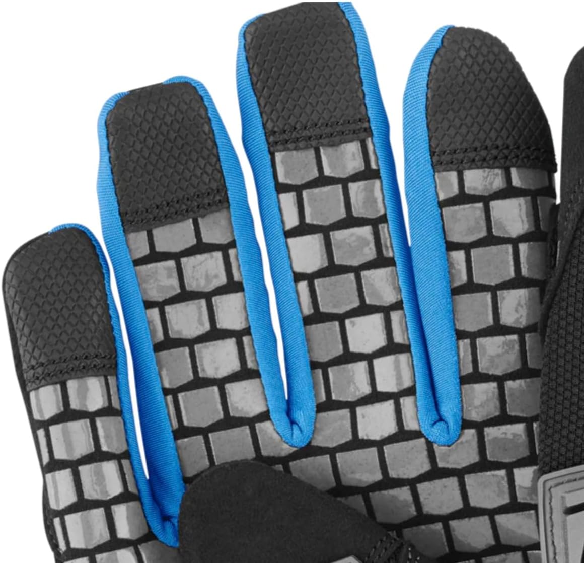 Guantes impacto protección agarre negro azul talla M