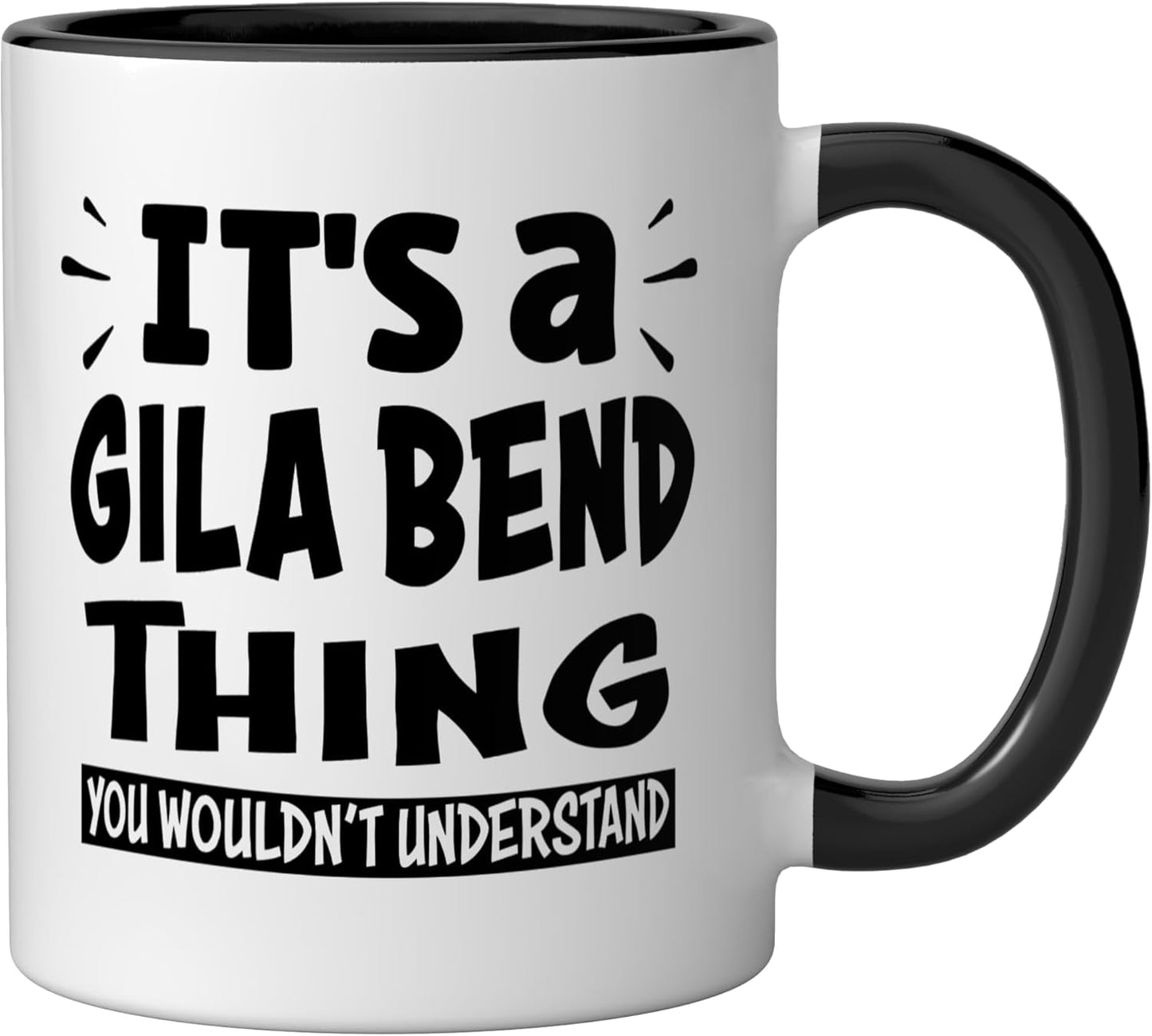Taza cerámica Gila Bend Lovers Thing You Wouldn't Understand negra/blanca