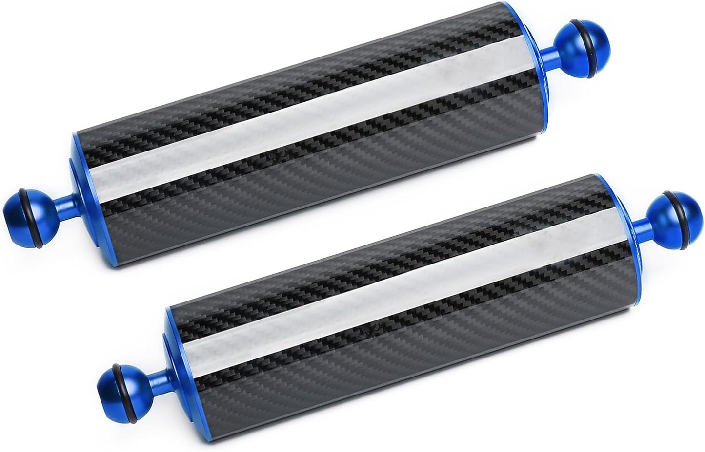Brazo flotante fibra carbono azul 10pulg set 2