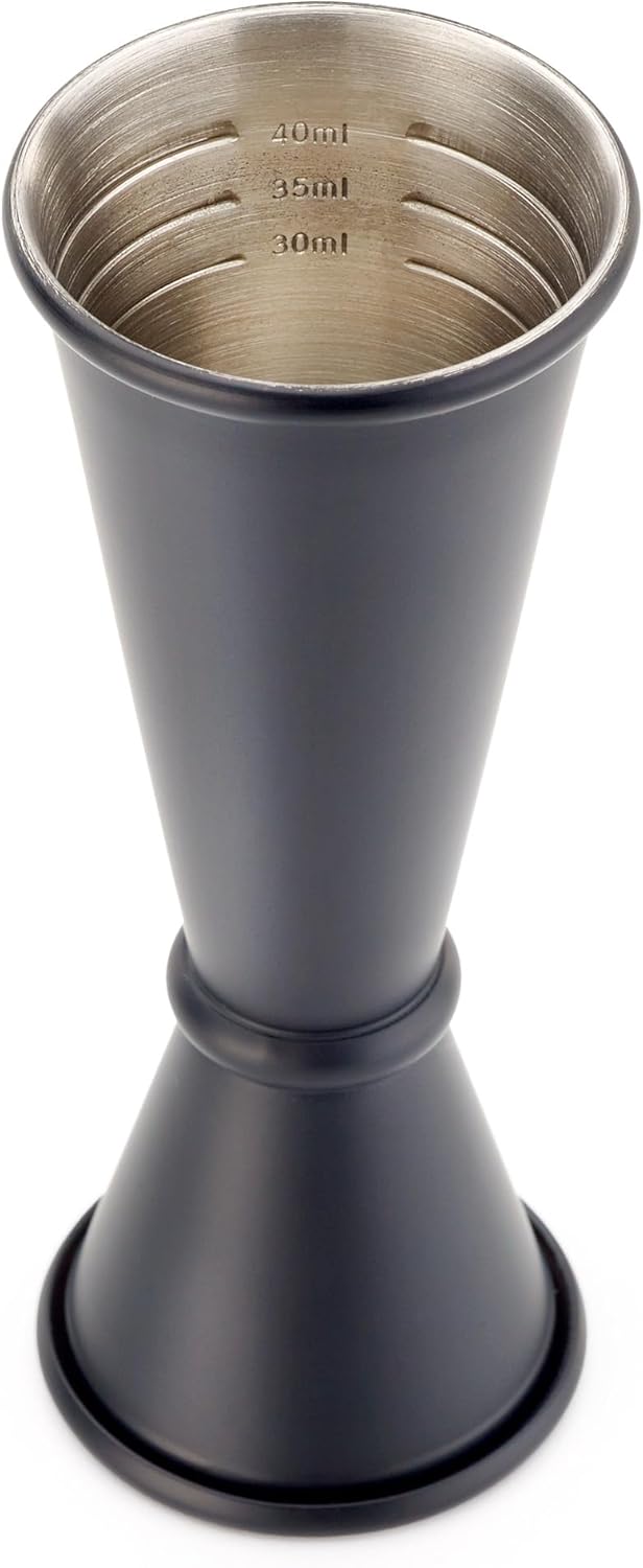 Jigger Barfly estilo japonés 25 X 1.7 fl oz negro mate