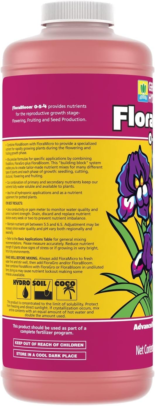 Alimento vegetal 0-5-4 FloraSeries 1qt